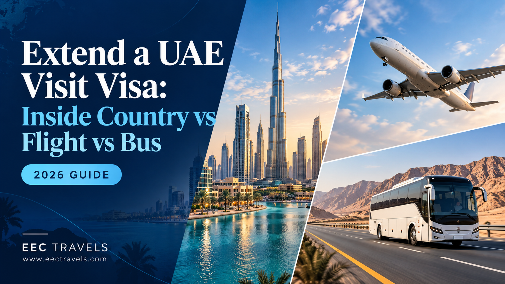 Extend a UAE Visit Visa: Inside Country vs Flight vs Bus
